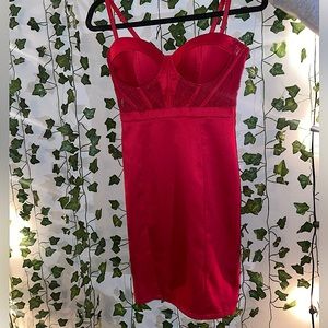 rue 21 red corset dress